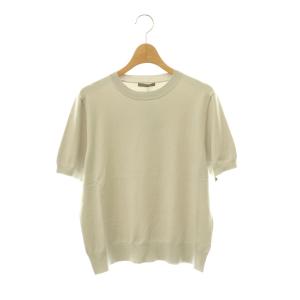 25SS WASHABLE SILK SHAY 半袖ニット カットソー プルオーバー シルク混 40 ライトグレー