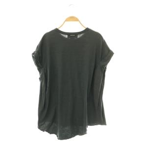 AMERICANA AP STUDIO取り扱い 25SS AMRCN ロールアップTシャツ カットソー チャコールグレー ブラック