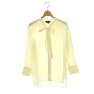 PRIME GGT TIE BLOUSE ボウタイブラウス 長袖 S オフホワイト /HK OS