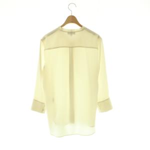 Theory PRIME GGT TIE BLOUSE ボウタイブラウス 長袖 S オフホワイト /HK OS