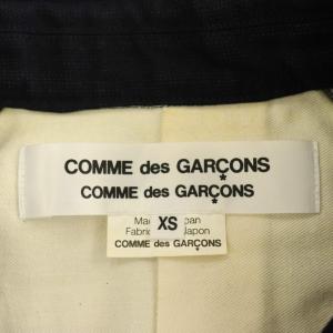 COMME des GARCONS COMME des GARCONS AD2008 テーラードジャケット 七分袖 裏地チェック XS ネイビー /MY OS