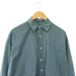 Framework 26SS ダンガリーシャツ 長袖 ブルー /HK OS