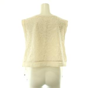 IENA 25AW コード刺繍ジレ ベスト Vネック ベージュ ライトベージュ 25-051-900-5030-3-0