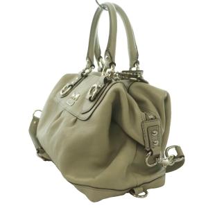 COACH マディソン レザー サブリナ サッチェル 2WAYバッグ ハンド ショルダー グレー 12937 /SS