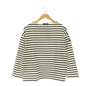 24SS IENA別注 OUESSANT LOOSE カットソー バスクシャツ ボーダー 長袖 3 白