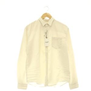 WASHED シャツ 長袖 ダメージ加工 Deuxieme Classe取扱 S キナリ /HK OS