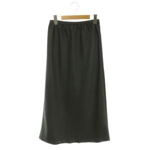  26SS SATIN LEAVERS LACE SKIRT スカート フレア サテン レース SO グレー