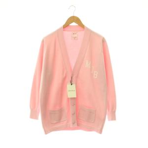 24SS BIG CARDIGAN COTTON 00 ピンク ホワイト