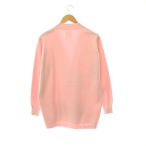 MADISONBLUE 24SS BIG CARDIGAN COTTON 00 ピンク ホワイト