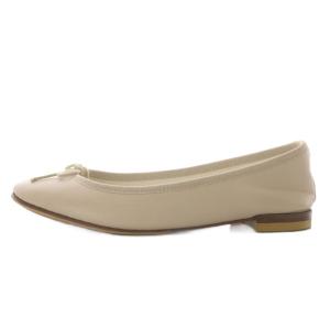 Repetto Cendrillon バレエフラット パンプス リボンモチーフ レザー 36.5 ベージュ /YO18
