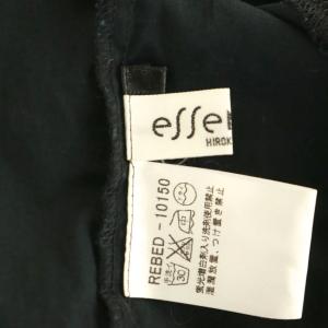 HIROKO BIS essentiel カットワーク チュール シアーシャツ ブラウス 長袖 前開き 11 黒 ブラック /NR