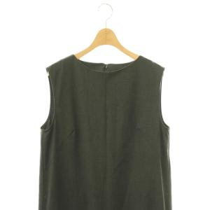 Spick&Span 25SS スリーブレスオールインワン サロペット ワイド 36 グレー /HS OS