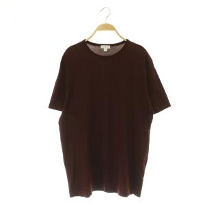 クルーネックTシャツ 半袖 コットン L ボルドー /MY OS