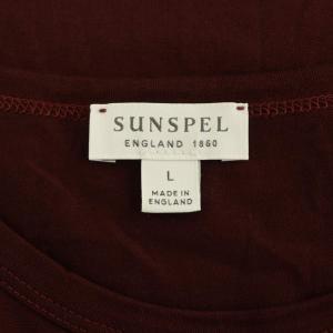 SUNSPEL クルーネックTシャツ 半袖 コットン L ボルドー /MY OS