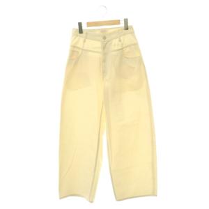 26SS LOW WAIST BARREL PANTS 0 アイボリー