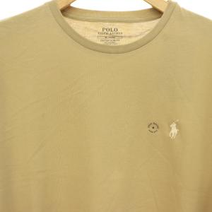 POLO RALPH LAUREN ロゴ刺繍クルーネック Tシャツ カットソー ジャーナルスタンダード別注 M ベージュ /CX OS