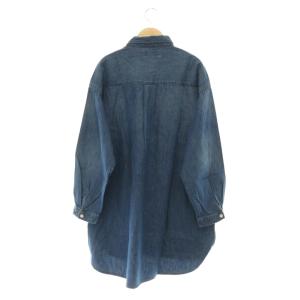 JOURNAL STANDARD relume ダンガリーロングテールシャツ 長袖 オーバーサイズ F ネイビー /MY OS
