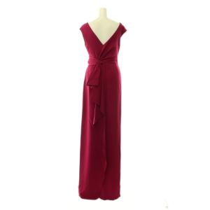 Max Mara ツイストノースリーブワンピース ドレス マキシ ロング 34 ボルドー /NR OS SH
