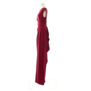 Max Mara ツイストノースリーブワンピース ドレス マキシ ロング 34 ボルドー /NR OS SH