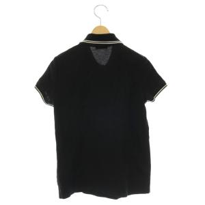 MONCLER MAGLIA POLO MANICA CORTA ポロシャツ 半袖 カットソー XS ブラック ホワイト