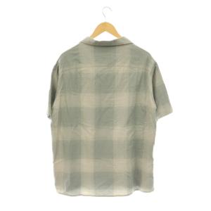 CHALLENGER SHADOW CHECK SHIRT シャツ シャドウチェック 半袖 M ライトグレー CLG-SH 026-004