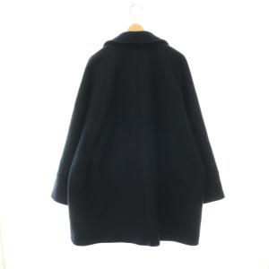 IENA 25AW ダブルブレストハーフコート ピーコート アウター 総裏地 38 ネイビー /DO OS