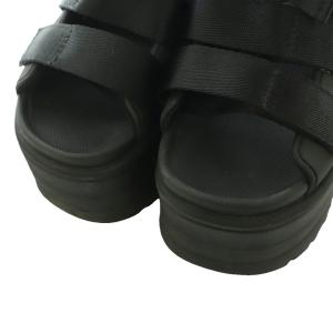 UGG australia ゴールデン ライズ GoldenRise 厚底プラットフォームサンダル US7 24cm 黒 ブラック