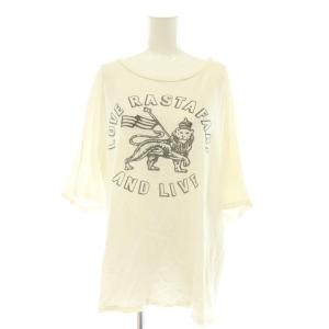 パティスミス LOVE RASTAFARI Tシャツ プリント 五分袖 1 オフホワイト /HS OS