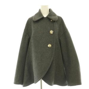 ウールショートコート ジャケット 38 グレー