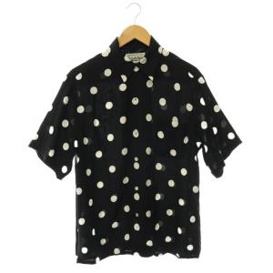 DOTS HAWAIIAN SHIR S ブラック