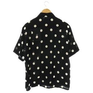WACKO MARIA DOTS HAWAIIAN SHIR S ブラック