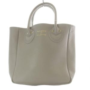 25AW EMBOSSED LEATHER TOTE S バッグ トートバッグ カーフレザー ベージュ