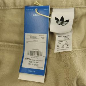 adidas Originals 25AW キャンバス ルーズパンツ ワイド 30 ベージュ /MY OS