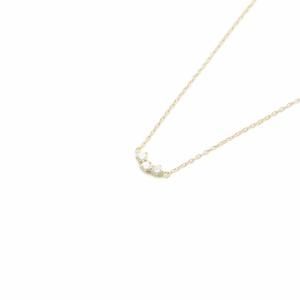 トレス ダイヤモンド0.10ctネックレス K18YG 