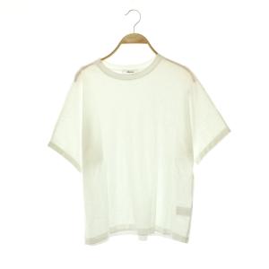 超長綿スーピマコットン クルーネックTシャツ カットソー 半袖 ホワイト /HK OS