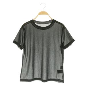 25AW シアーカットトップ Tシャツ 半袖 36 ブラック /MY OS