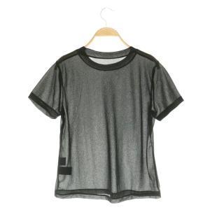 Diagram GRACE CONTINENTAL 25AW シアーカットトップ Tシャツ 半袖 36 ブラック /MY OS