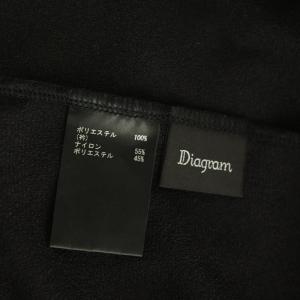 Diagram GRACE CONTINENTAL 25AW シアーカットトップ Tシャツ 半袖 36 ブラック /MY OS