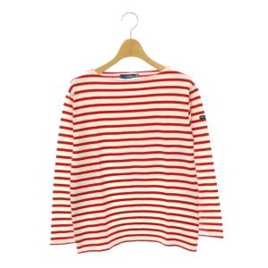 バスクシャツ ボーダーカットソー Tシャツ コットン I 40 赤 レッド 白 ホワイト /CX OS