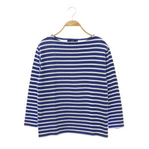 バスクシャツ ボーダーカットソー Tシャツ コットン I40 青 ブルー 白 ホワイト /CX OS