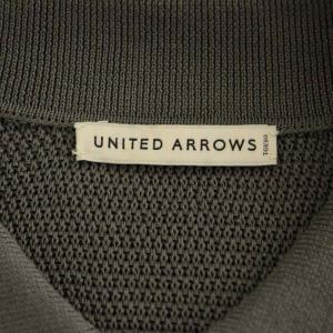 UNITED ARROWS 25SS バーズアイ ニット ポロシャツ 半袖 L グレー /MY OS