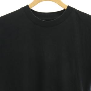 PRADA バックトライアングルクルーネックTシャツ カットソー 半袖 M ブラック /HK OS SH