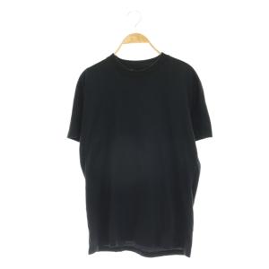 バックトライアングルクルーネックTシャツ カットソー 半袖 M ブラック /HK OS SH