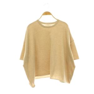 25AW LEVITA コットンハーフスリーブプルオーバー カットソー 七分袖 F ベージュ /DO OS