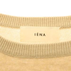 IENA 25AW LEVITA コットンハーフスリーブプルオーバー カットソー 七分袖 F ベージュ /DO OS