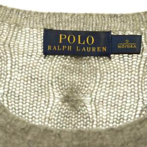 POLO RALPH LAUREN ウール カシミヤ混 ニット セーター 長袖 S グレー /HK OS