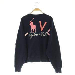 RALPH LAUREN PINK PONY スウェット トレーナー 長袖 プルオーバー 裏起毛 バックプリント オーバーサイズ