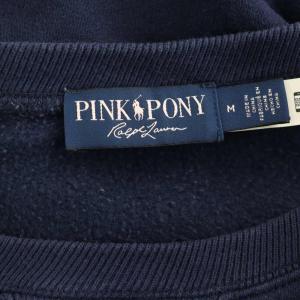 RALPH LAUREN PINK PONY スウェット トレーナー 長袖 プルオーバー 裏起毛 バックプリント オーバーサイズ
