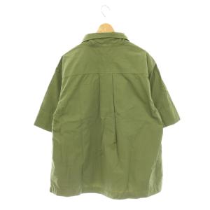 MHL. S/Sプルオーバ?シャツ コットン 半袖 M カーキ /HS OS