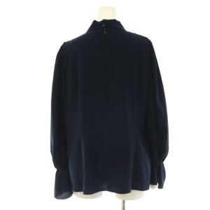 JUSGLITTY 24SS バイカラーパイピングブラウス プルオーバー ボウタイ 1 ネイビー ホワイト /CX OS